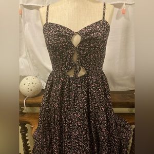 Short Flora Dress Tie Front